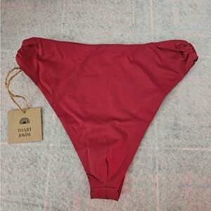 Toast Swim Signature Cinch Bottom Rhubarb XS